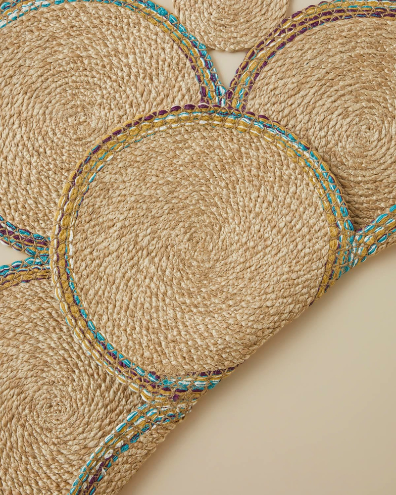 Lois Jüt Dekoratif Jüt Kilim Multicolor