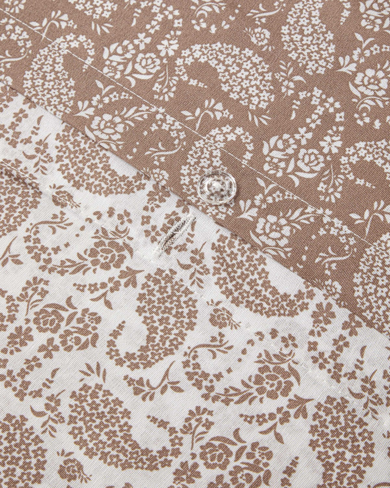 Lora Sage Çift Kişilik Nevresim Takımı 200x220 cm Kahve