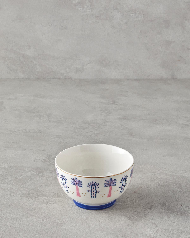 Love Fantasy New Bone China Kase Pembe - Mavi