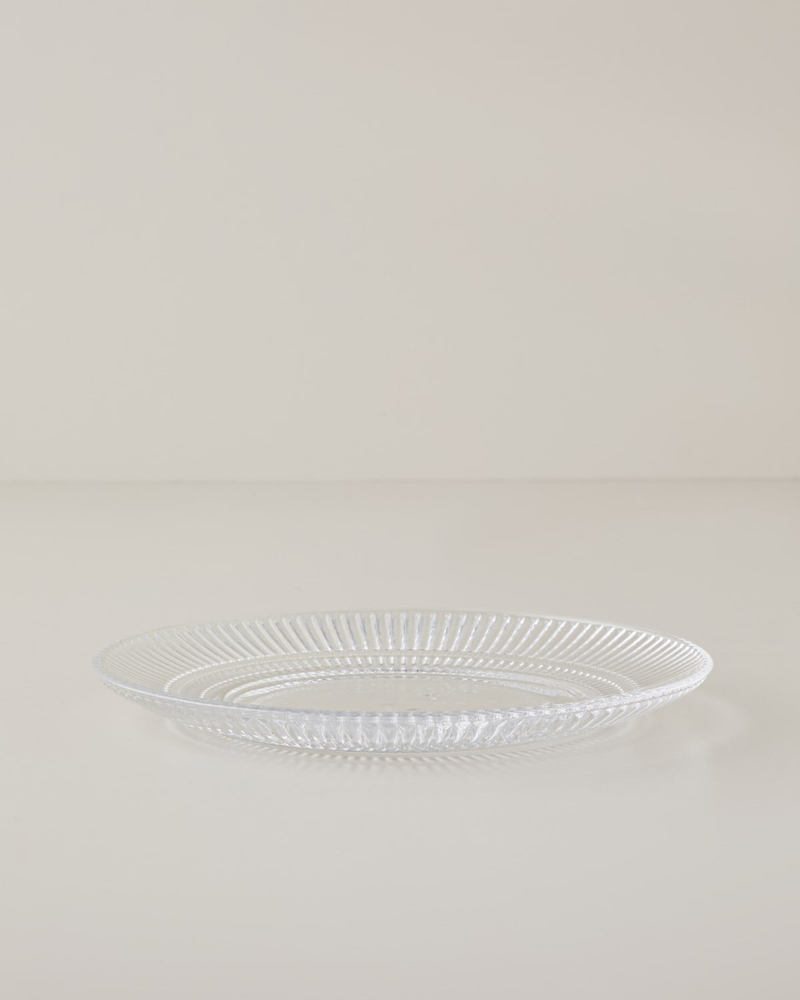 Lucent Cam Pasta Tabağı 20 cm Şeffaf