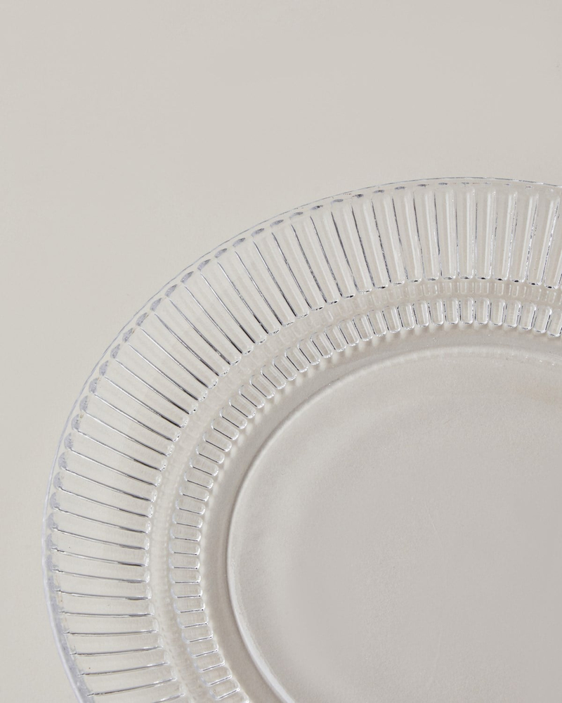Lucent Cam Pasta Tabağı 20 cm Şeffaf