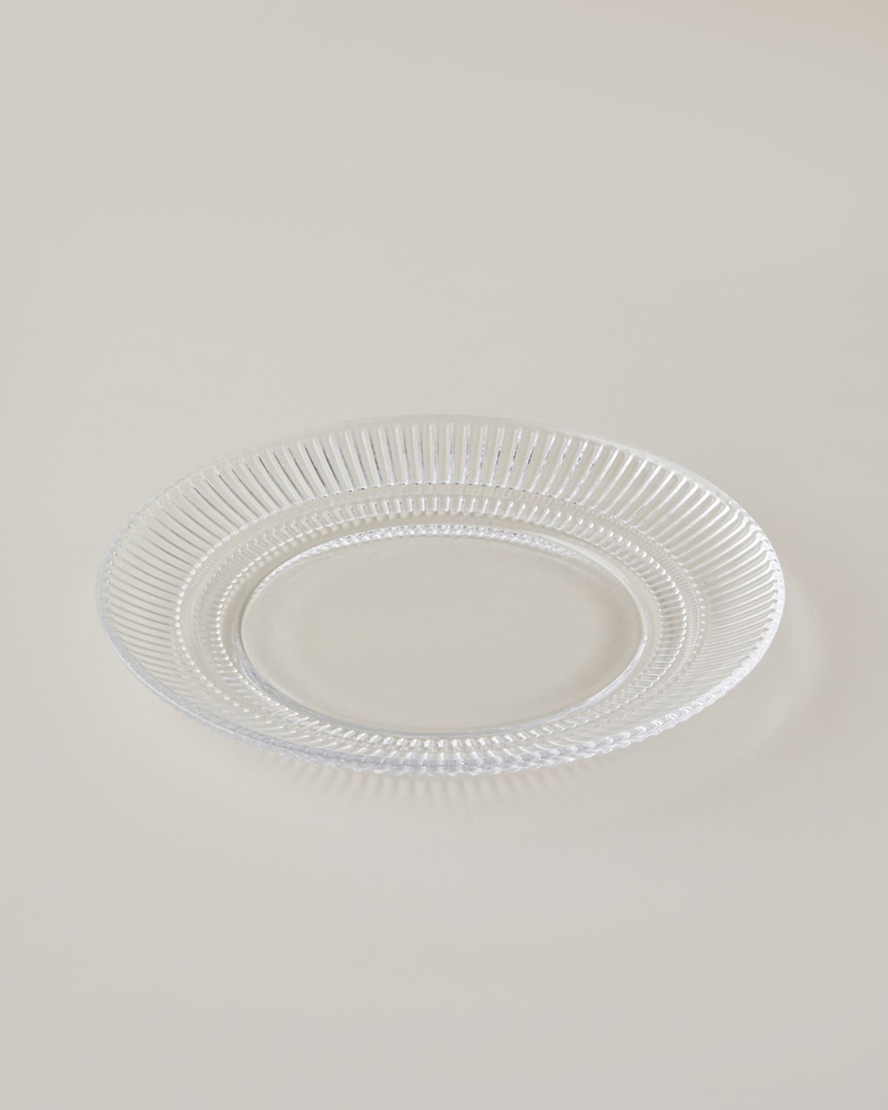 Lucent Cam Pasta Tabağı 20 cm Şeffaf