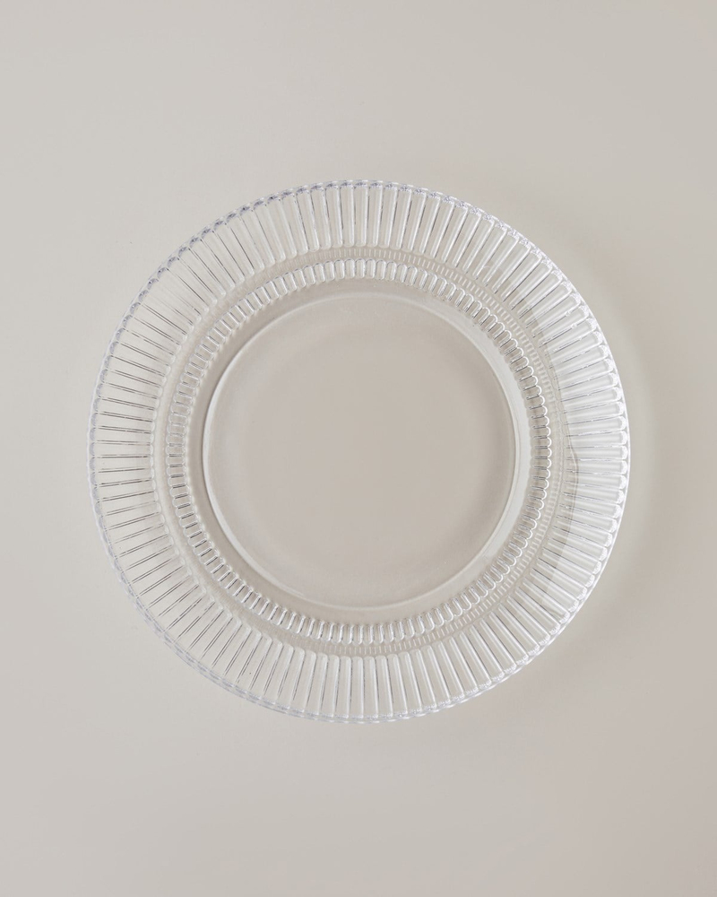 Lucent Cam Pasta Tabağı 20 cm Şeffaf