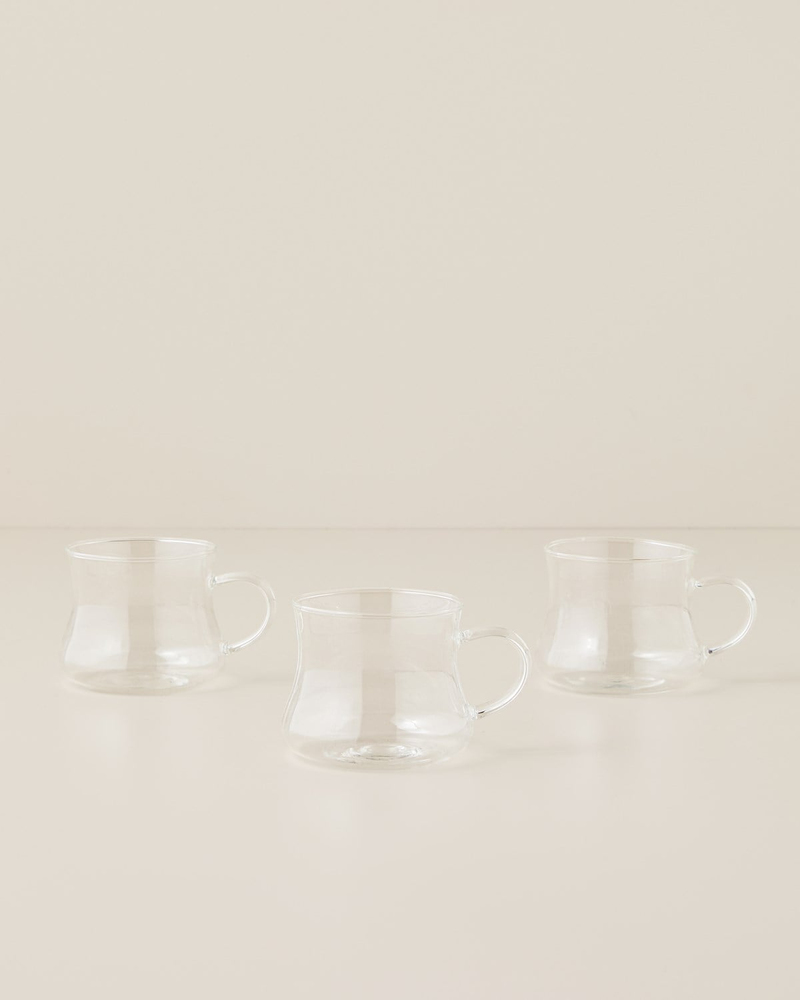 Lucia Cam 3'lü Çay Bardağı 200 ml Şeffaf