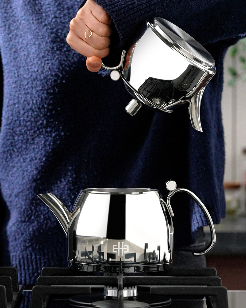 Lumos Çelik Çaydanlık 0,80 L – 1,6 L Silver