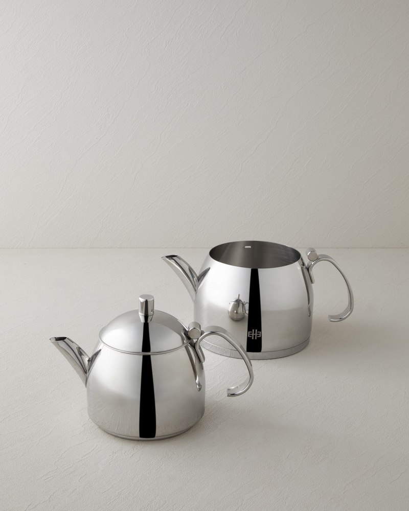Lumos Çelik Çaydanlık 0,80 L – 1,6 L Silver