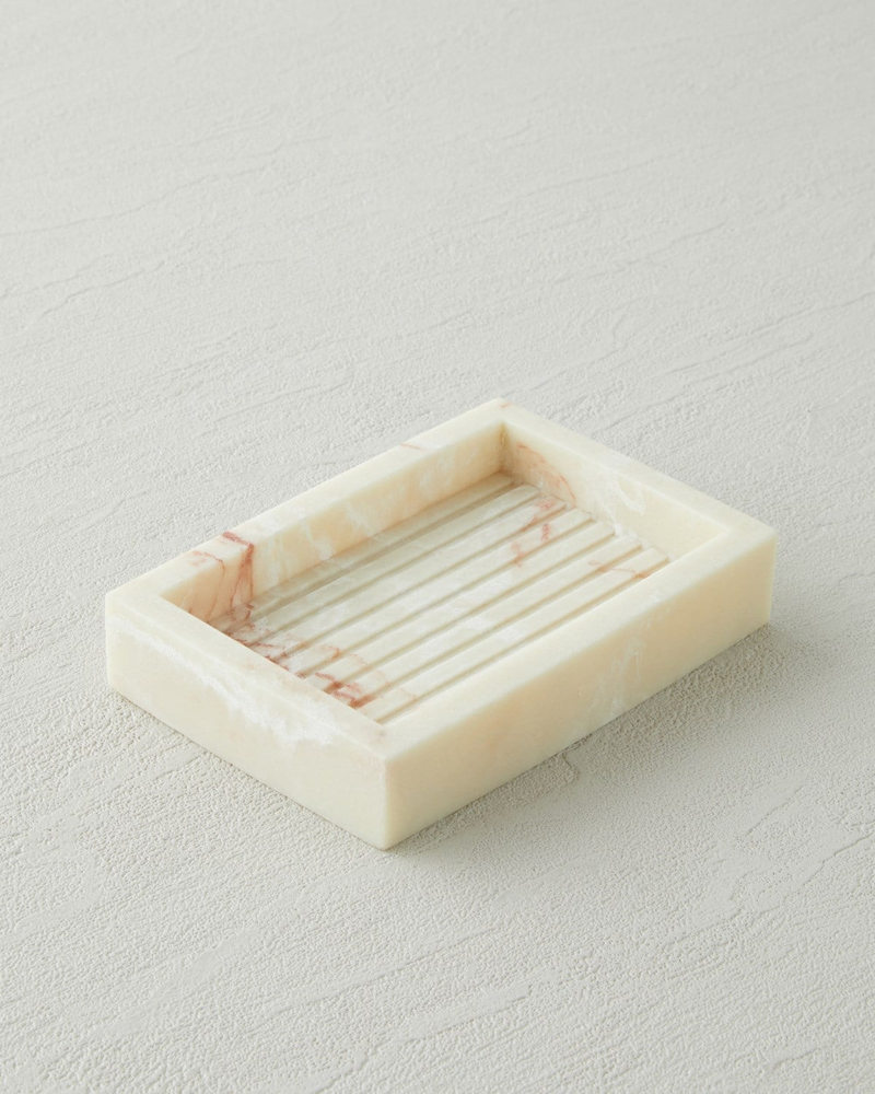 Lydia Polyresin 3'lü Banyo Seti Naturel