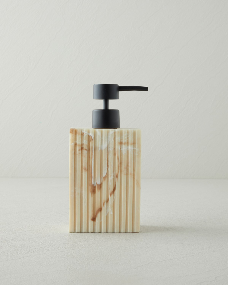 Lydia Polyresin 3'lü Banyo Seti Naturel