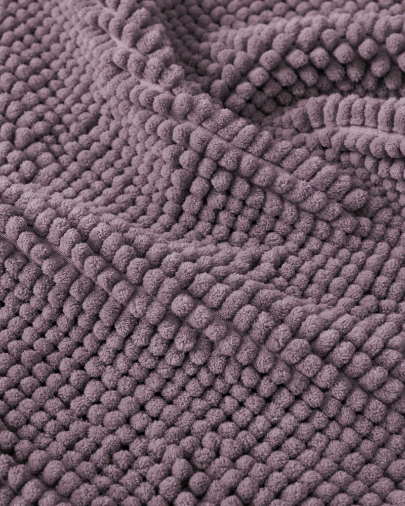 Macaroni Kaydırmaz Taban Banyo Paspası 50x80 cm Koyu Pembe