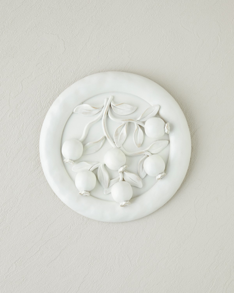 Malinda Polyresin Duvar Aksesuarı 19,6 cm Bej