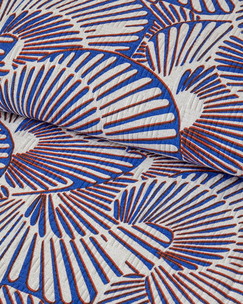 Marine Mosaic King Size Pike Lacivert-Turuncu