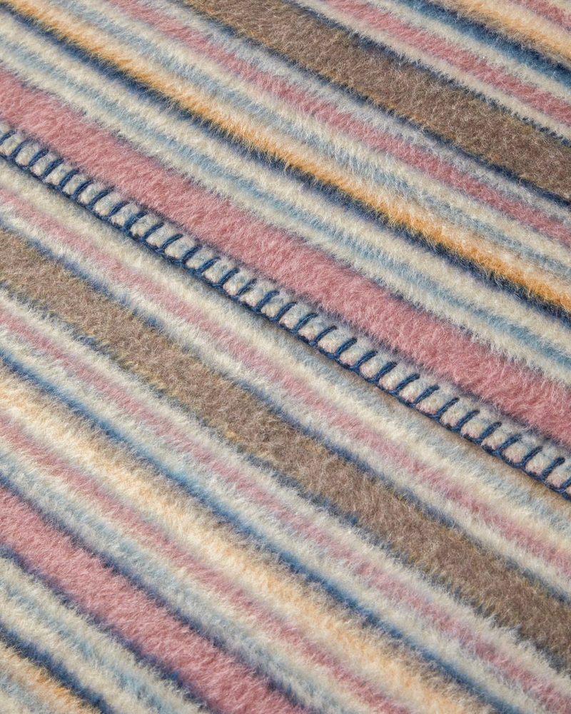 Maro Pamuk Akrilik Tek Kişilik Battaniye 150x200 cm Pembe - Kahve