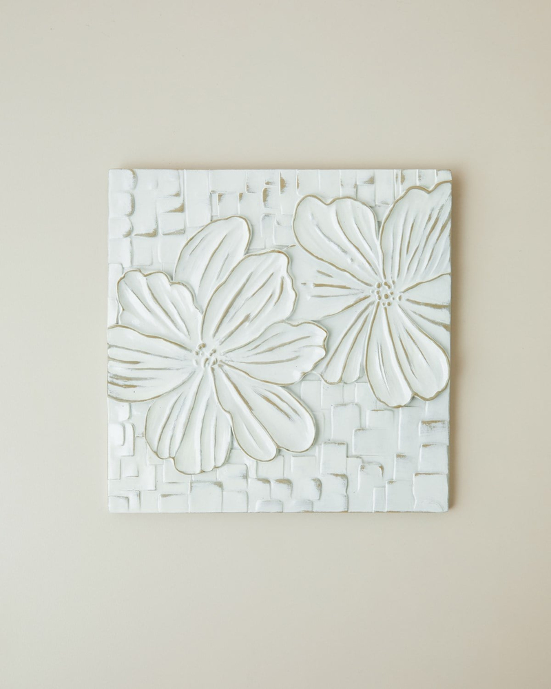 Marsa Polyresin Duvar Aksesuarı 20x20 cm Bej