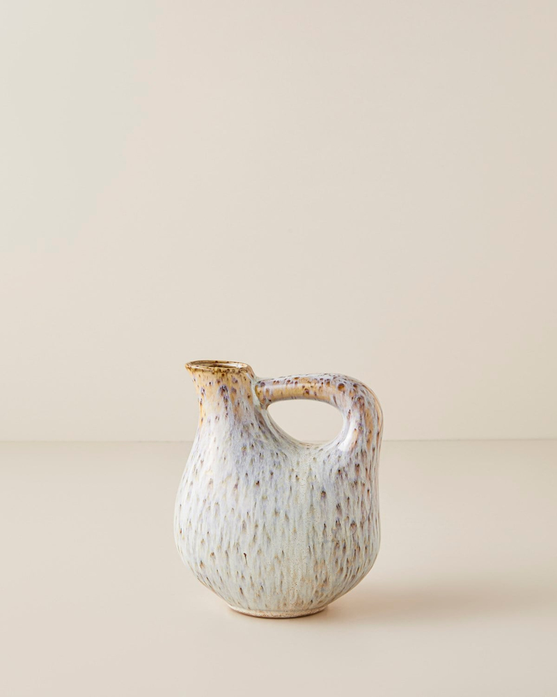 Marsia Seramik Vazo 16 cm Bej