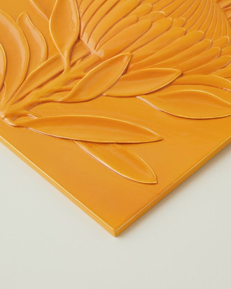 Mayra Polyresin Duvar Aksesuarı 20x20 cm Turuncu