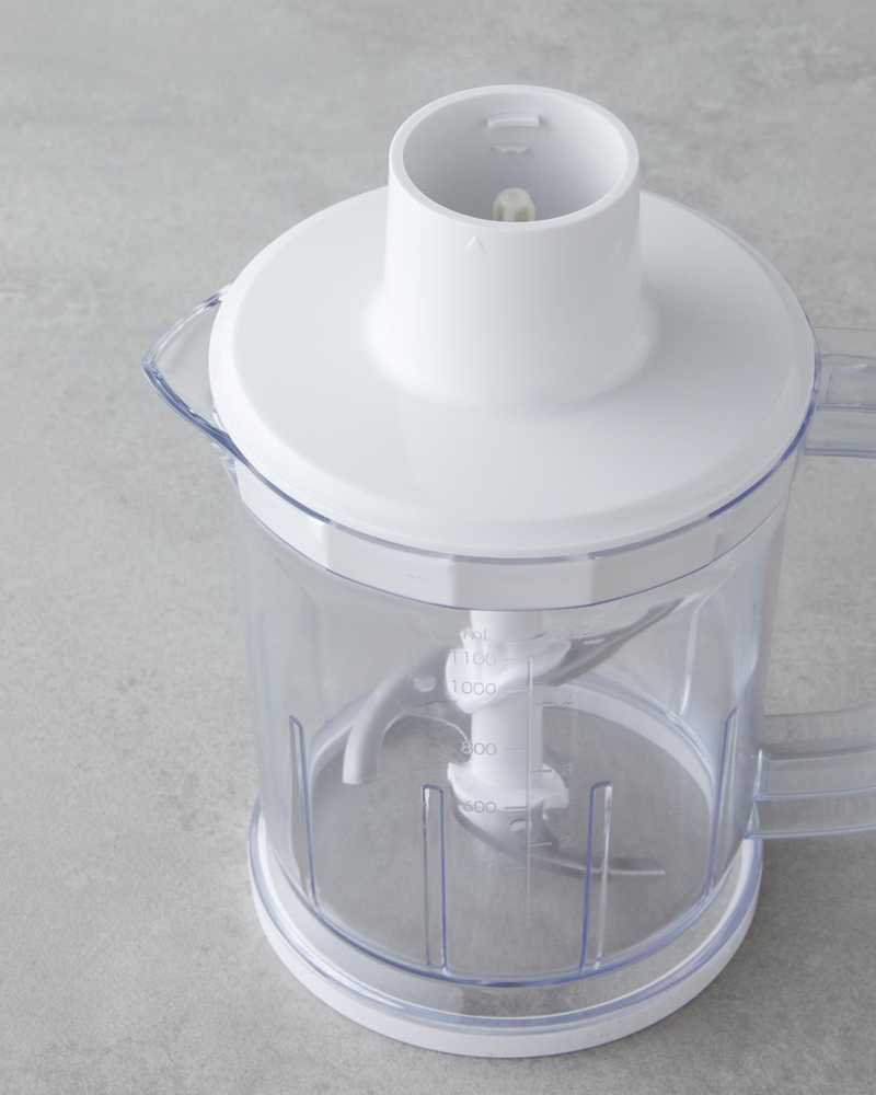 MBS 3010 4 Bıçaklı Mini Blender Seti 1500W Beyaz-Krom