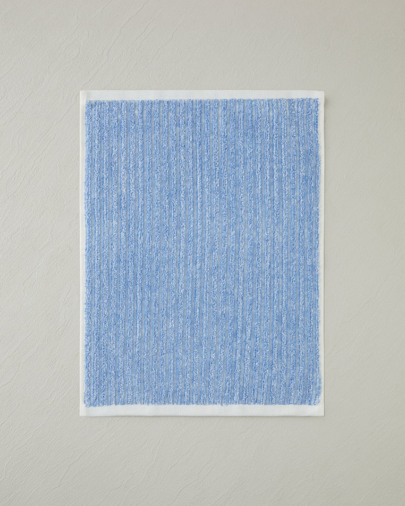 Melange Stripe Pamuk El Havlusu 30x40 cm Mavi