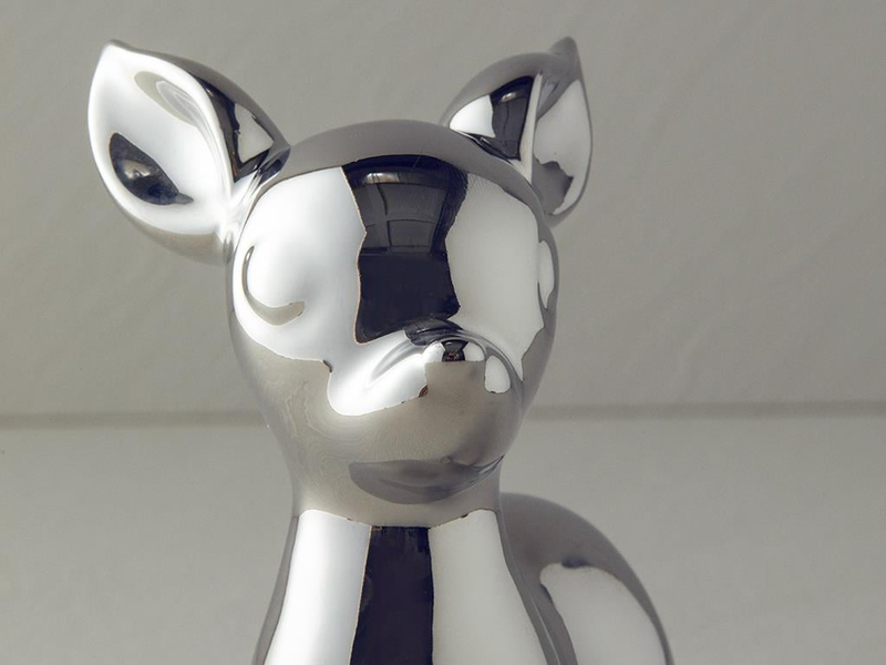 Merry Deer Seramik Biblo Silver