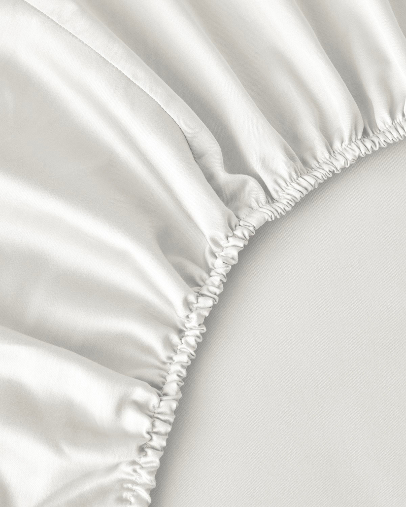Micell Lyocell Saten Çift Kişilik Nevresim Takımı 200x220 cm Beyaz
