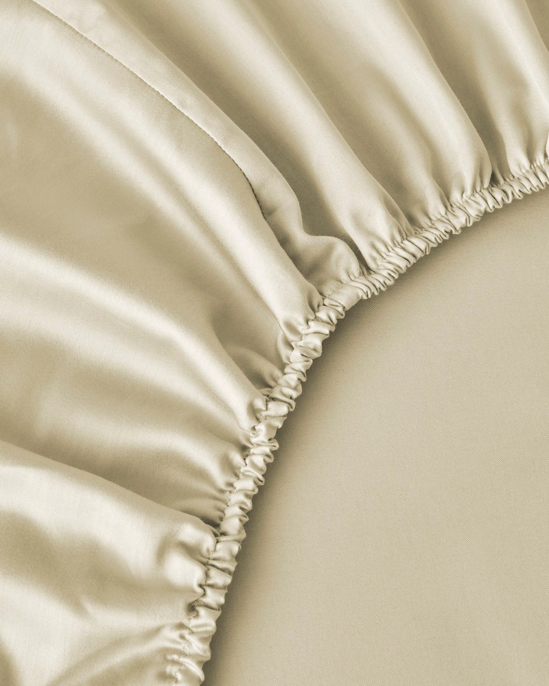 Micell Lyocell Saten King Size Nevresim Takımı 240x220 cm Fildişi