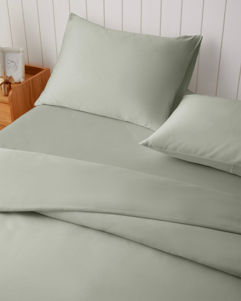 Micell Lyocell Saten King Size Nevresim Takımı 240x220 cm Yeşil