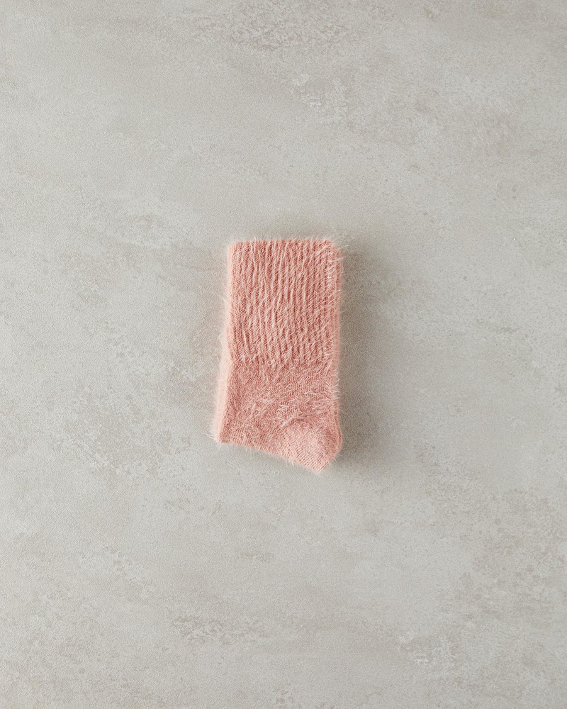 Mila Kadın Peluş Çorap Pembe