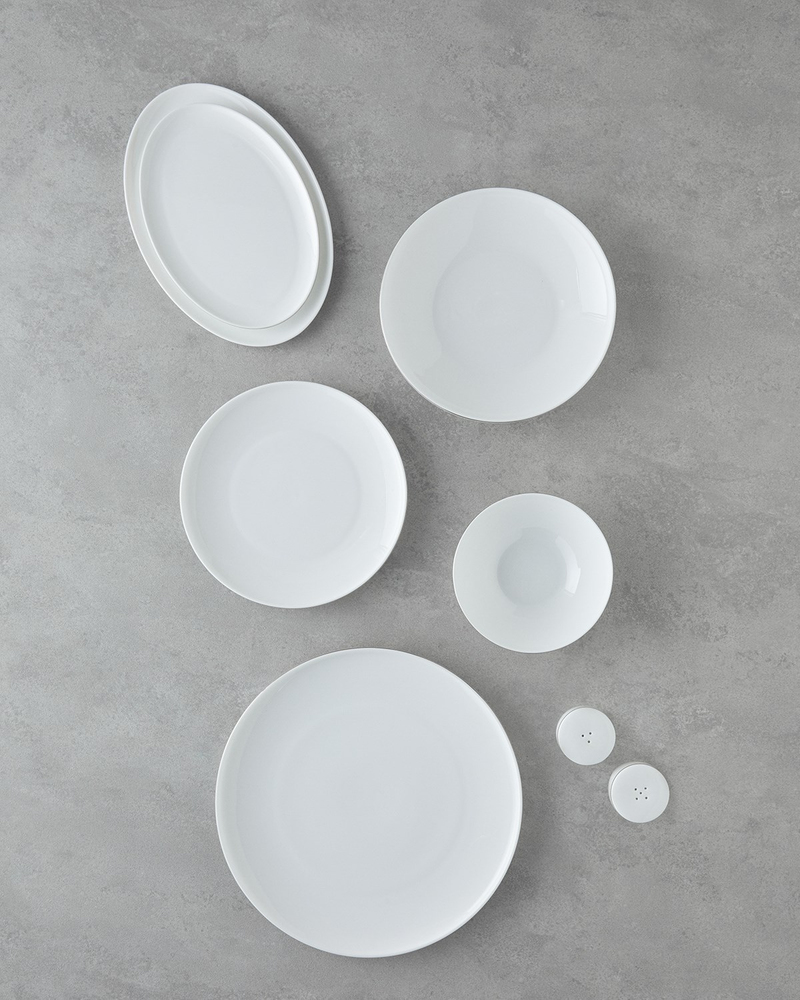Milano Bone Porselen Yemek Takımı Silver
