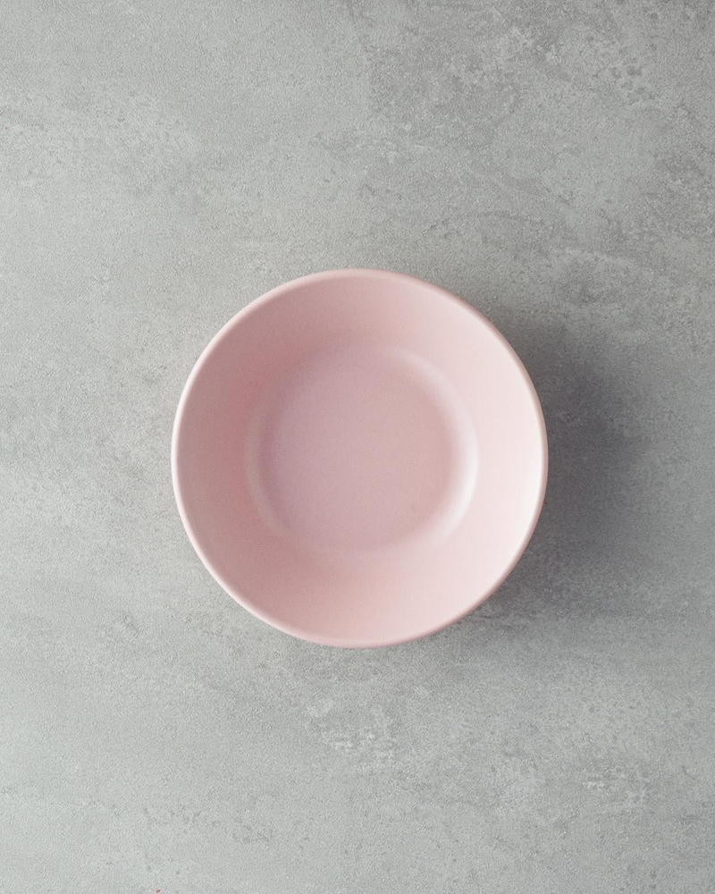 Mile Seramik Çukur Tabak 18 cm Pembe