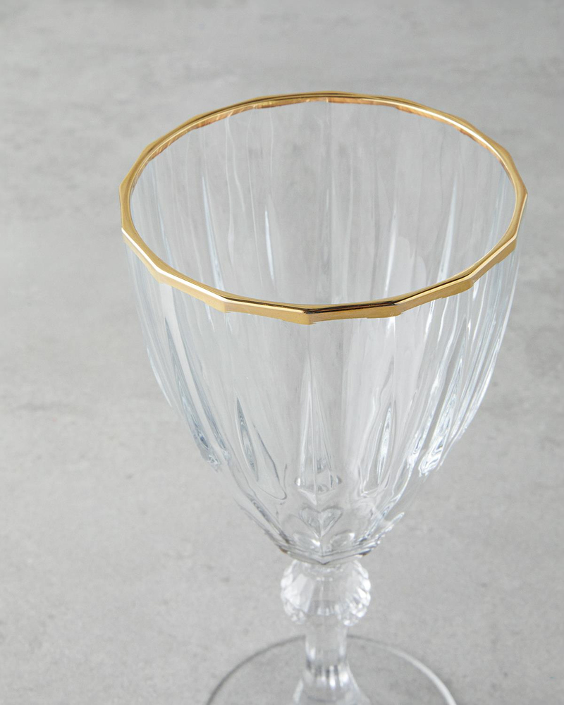 Mirage Cam 3'lü Kadeh 240 ml Şeffaf-Gold