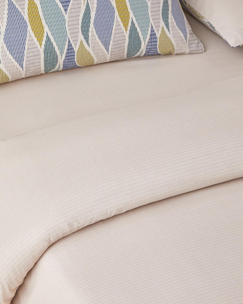 Modern Braid Kolay Ütülenir Çift Kişilik Nevresim Takımı 200x220 cm Yeşil-Mavi