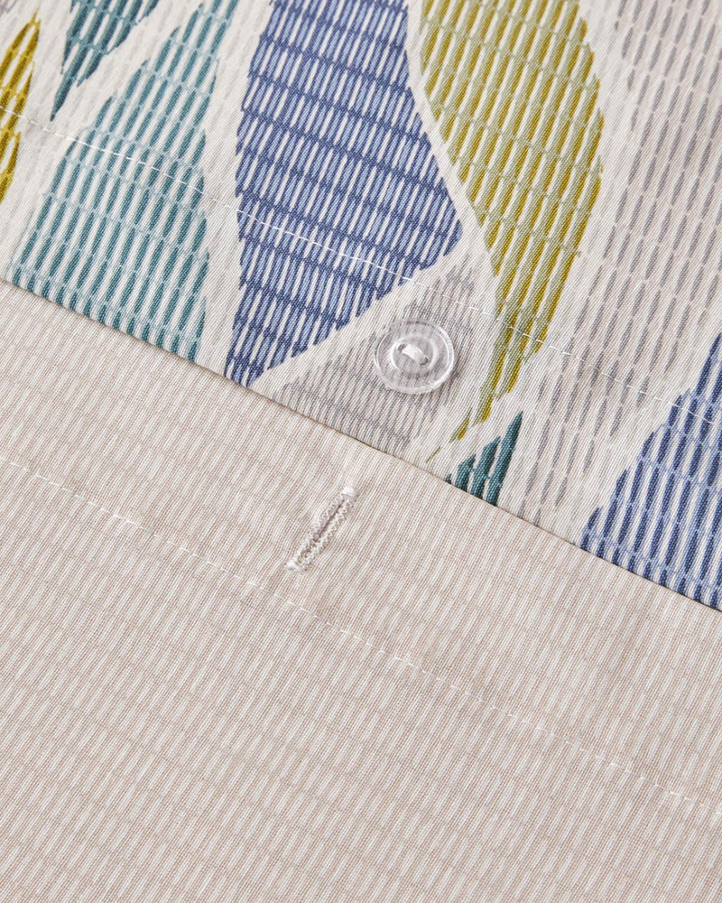 Modern Braid Kolay Ütülenir Çift Kişilik Nevresim Takımı 200x220 cm Yeşil-Mavi