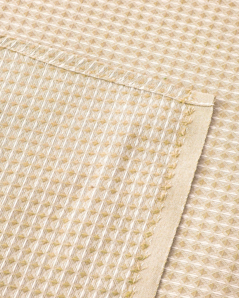 Modern Grid Tek Kişilik Pike 150x220 cm Sarı