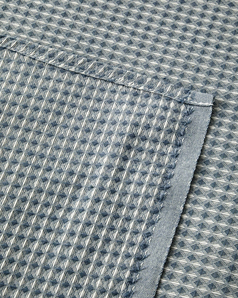 Modern Grid Tek Kişilik Pike 150x220 cm Lacivert