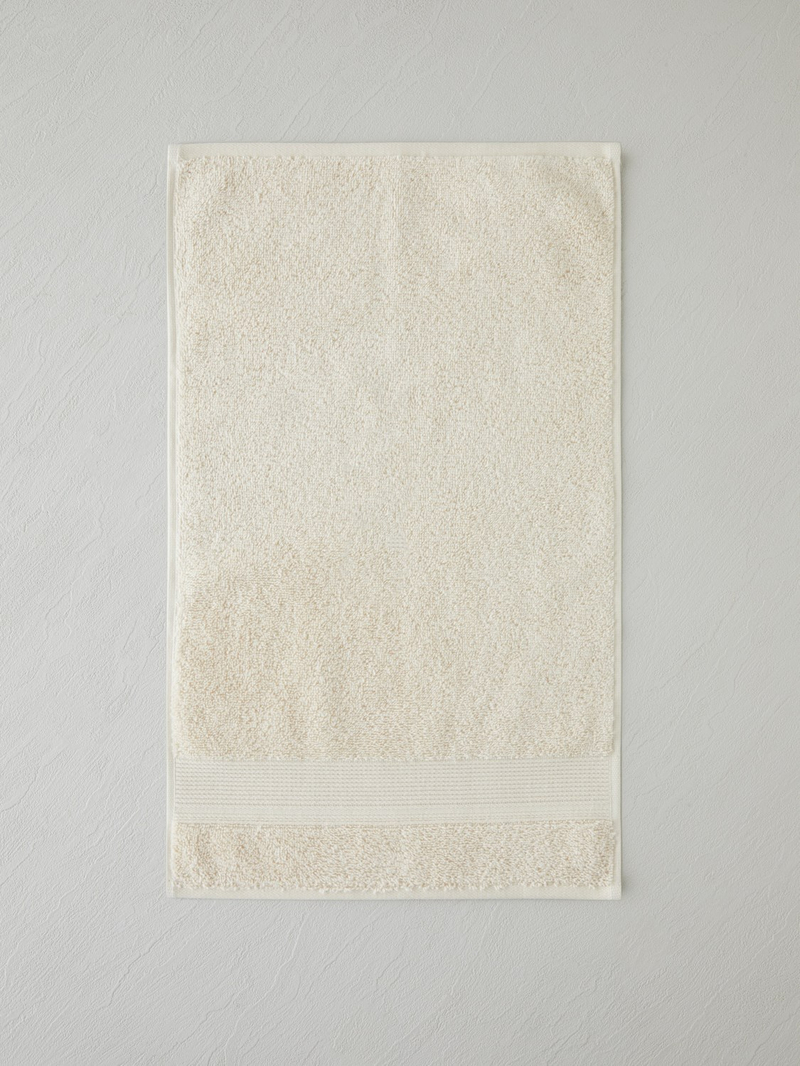 Modern Line Pamuk 3'lü Havlu Seti 30x50 cm Fildişi