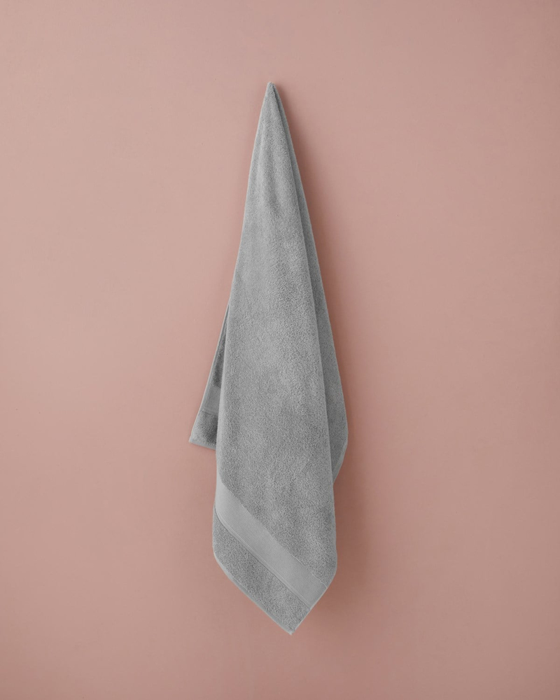 Modern Line Pamuk Banyo Havlusu 90x150 cm Koyu Gri