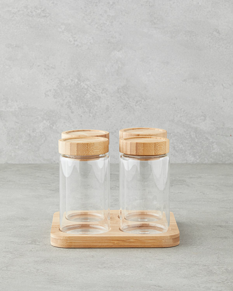 Monetta Cam 5 Parça Baharatlık 400 ml Natural