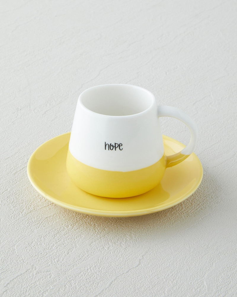 Mood Cups New Bone China 8 Parça 4 Kişilik Kahve Fincan Takımı 90 ml Renkli