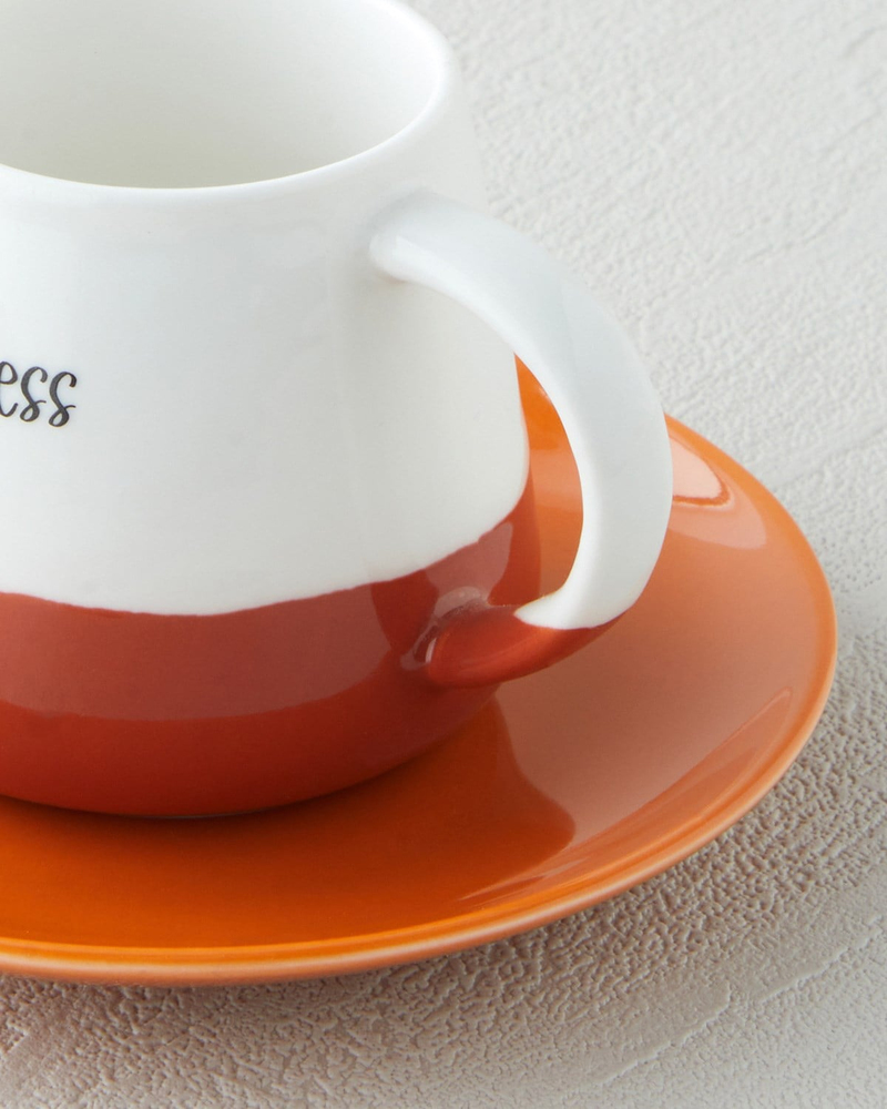 Mood Cups New Bone China 8 Parça 4 Kişilik Kahve Fincan Takımı 90 ml Renkli