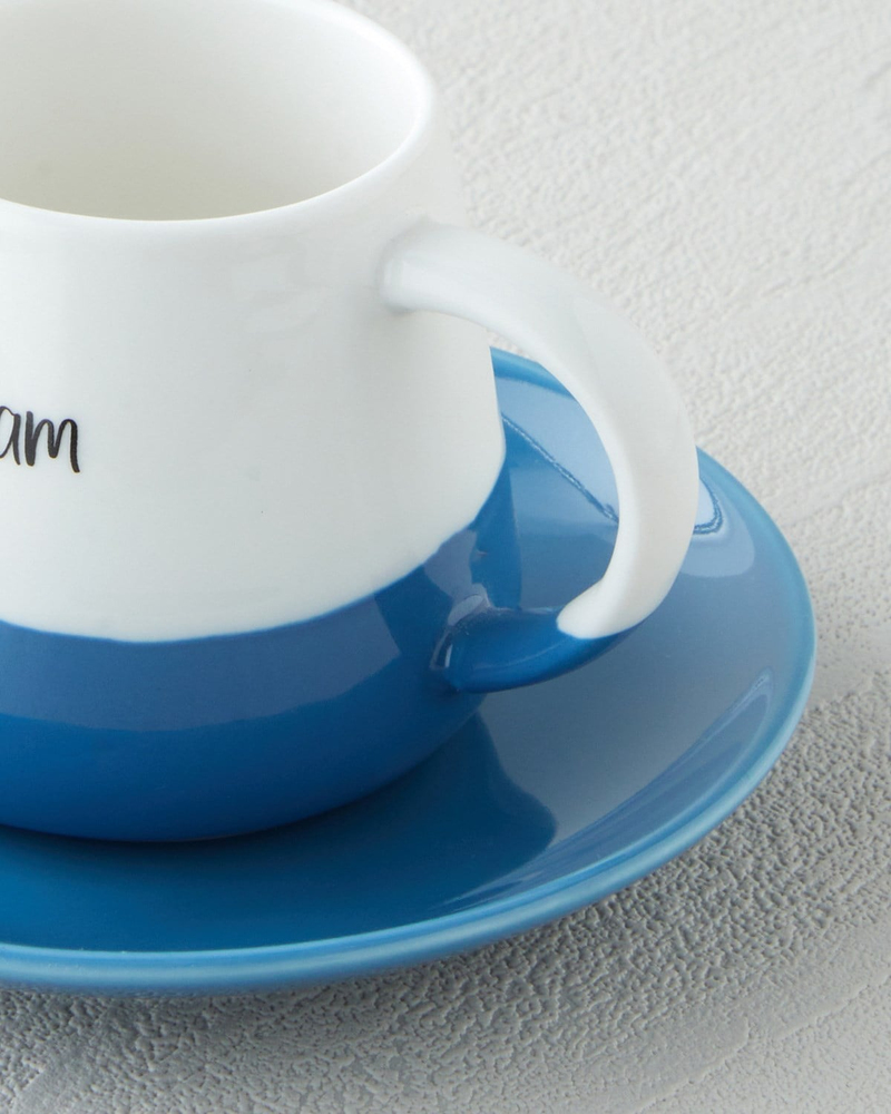 Mood Cups New Bone China 8 Parça 4 Kişilik Kahve Fincan Takımı 90 ml Renkli
