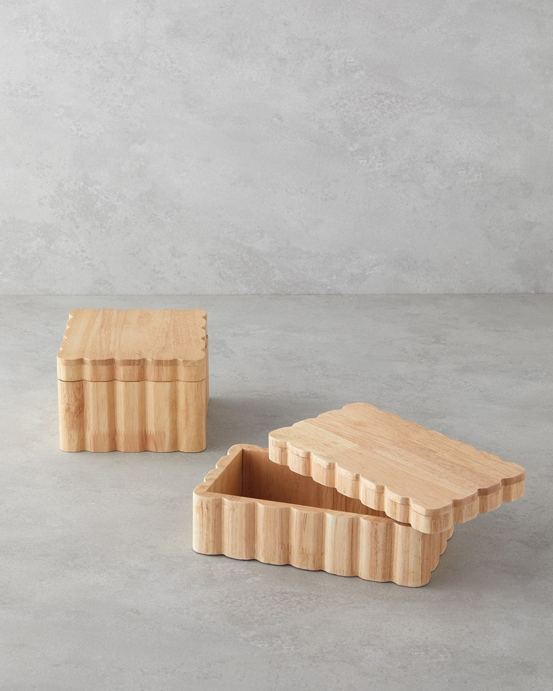 Morro Dekoratif Kutu 15,5x15,5x10 cm Açık Kahverengi
