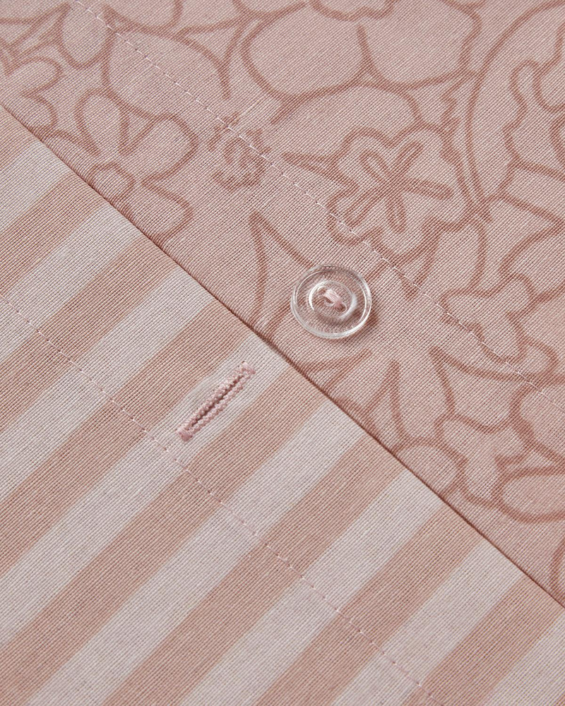 Mosaic Blossom Kolay Ütülenir Tek Kişilik Nevresim Takımı 160x220 cm Pembe