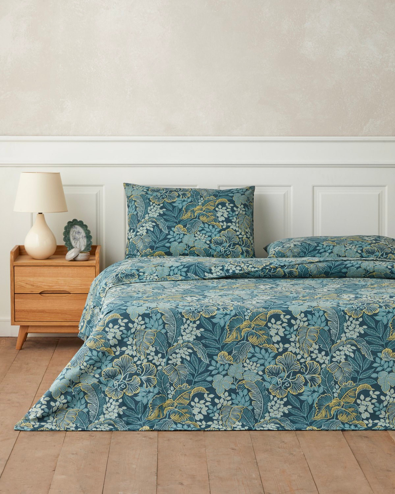 Mysterious Garden Çift Kişilik Nevresim Takımı 200x220 cm Yeşil
