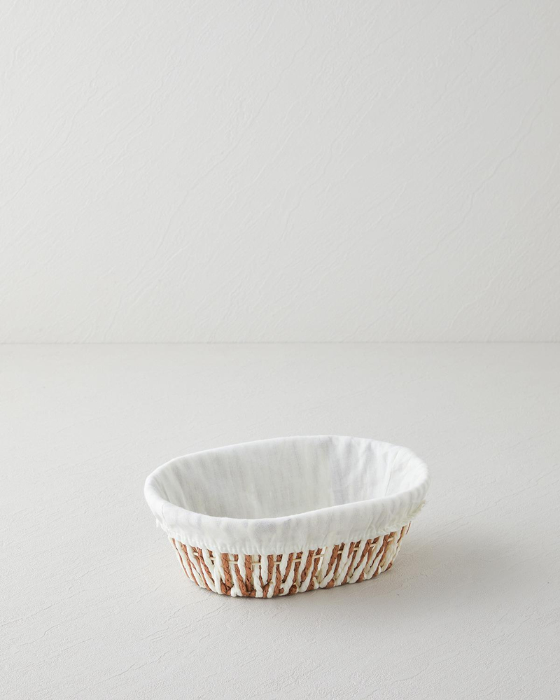 Navessa Kağıt Ekmek Sepeti 24x18x8 cm Krem