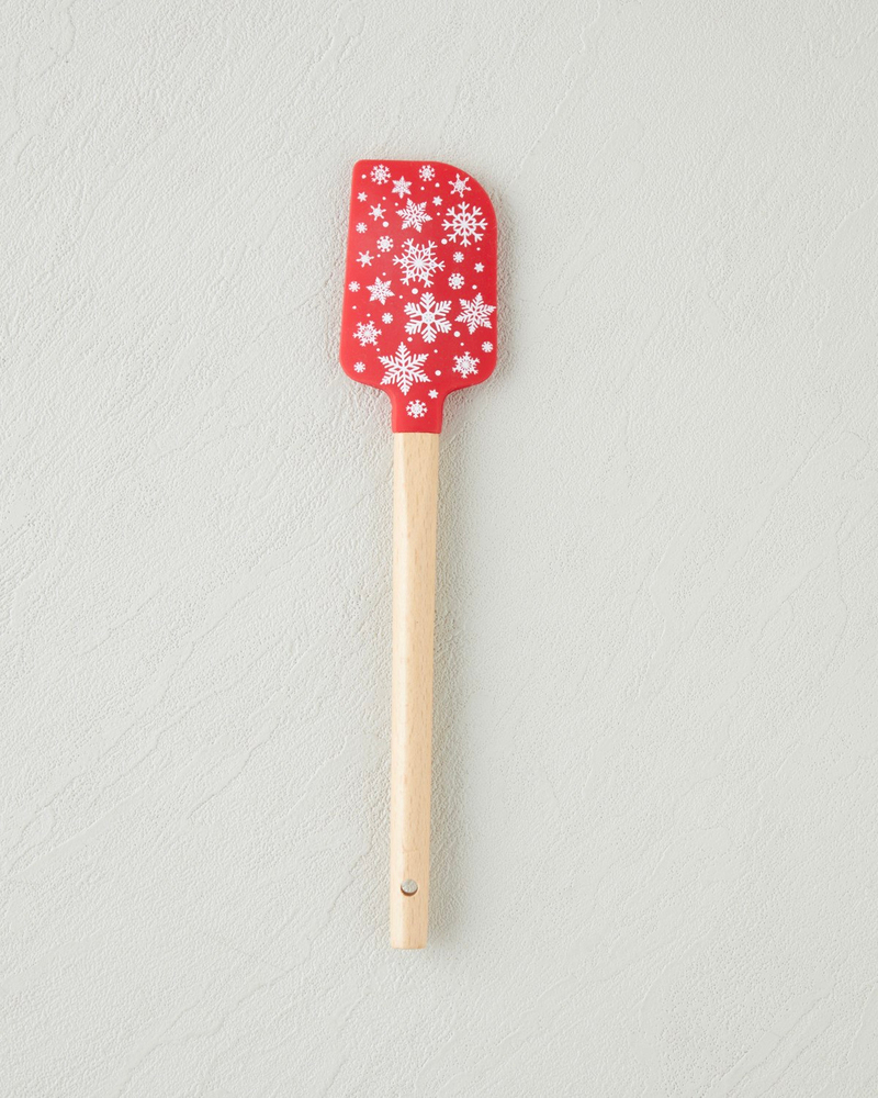 New Year Joy Silikon 2 Parça Servis Gereci 32,1x22,7 cm Kırmızı - Beyaz