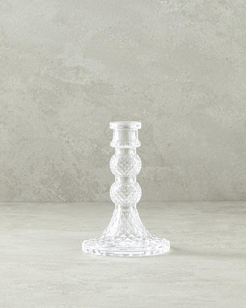 Nora Cam Şamdan 14,5 cm Şeffaf