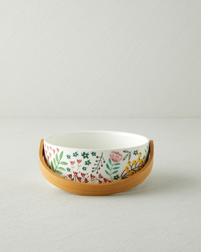Nostalgic Country Stoneware Sunumluk 17x7 cm Renkli