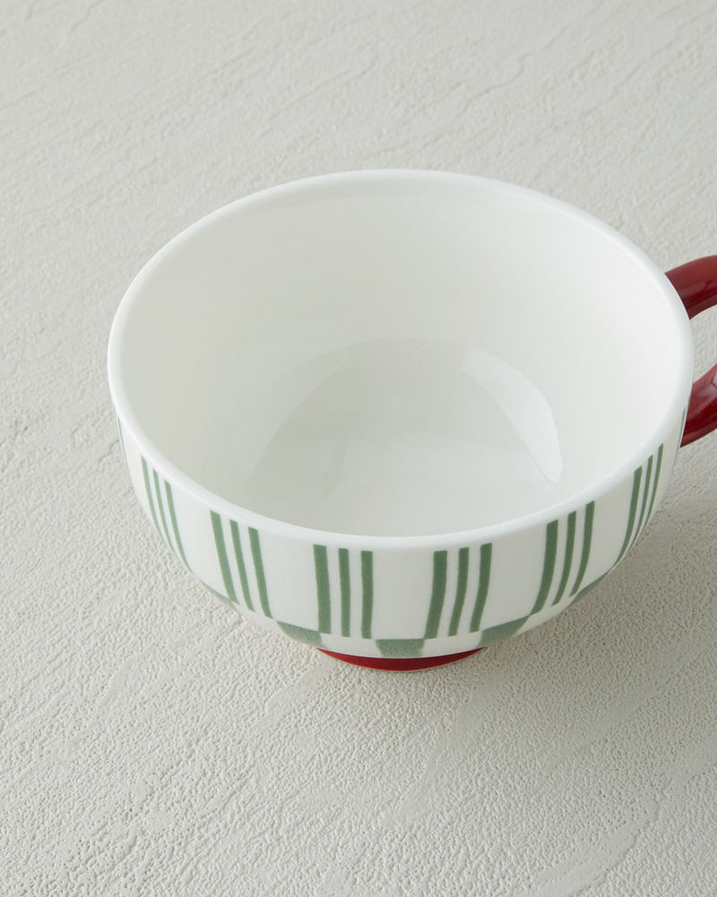 Nostalgic Serenity New Bone China Demlik Seti 380 – 260 ml Bordo – Hardal
