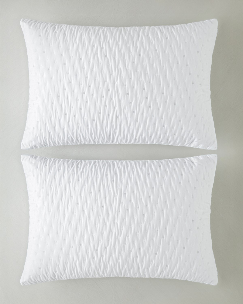 Nova Kapitoneli Sıvı Geçirmez 2'li Alez Yastık Kılıfı 50x70 cm Beyaz
