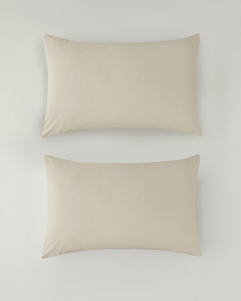 Novella Premium Soft Cotton 2'li Yastık Kılıfı 50x70 cm Krem