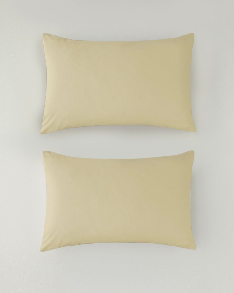 Novella Premium Soft Cotton 2'li Yastık Kılıfı 50x70 cm Açık Sarı
